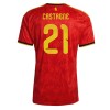 Belgia Timothy Castagne #21 Hjemmedrakt VM 2026 Kortermet